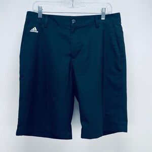 Adidas Short Sz 32 Mens Climate Flat Front Golf Navy Performance Black